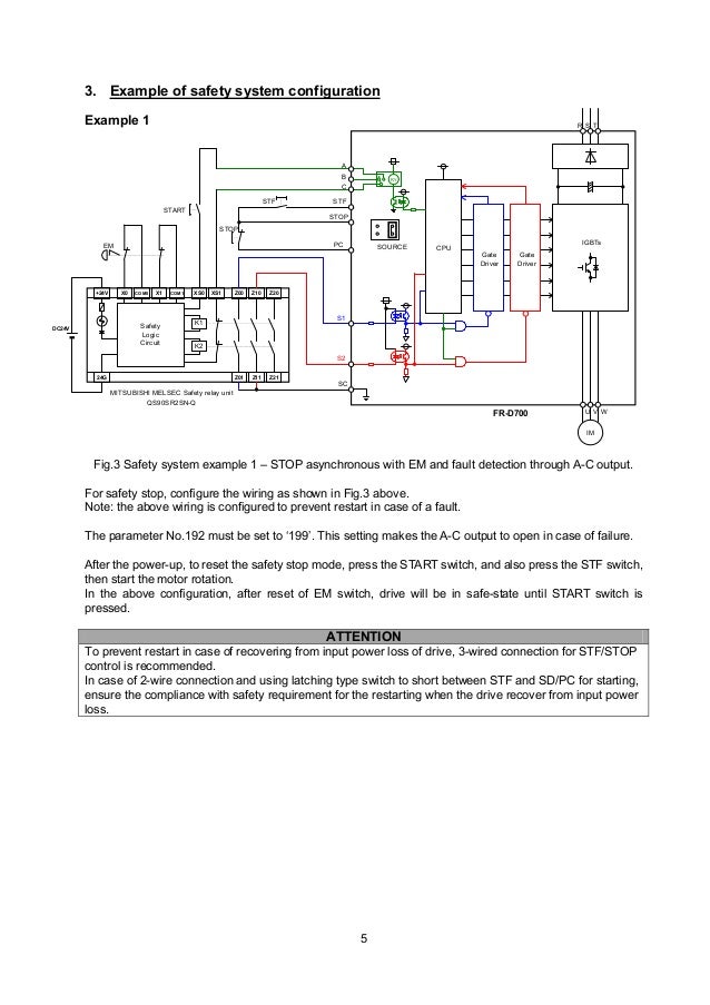 Catalog Inverter FR-D700 safety stop function instruction ... mitsubishi d700 wiring diagram 