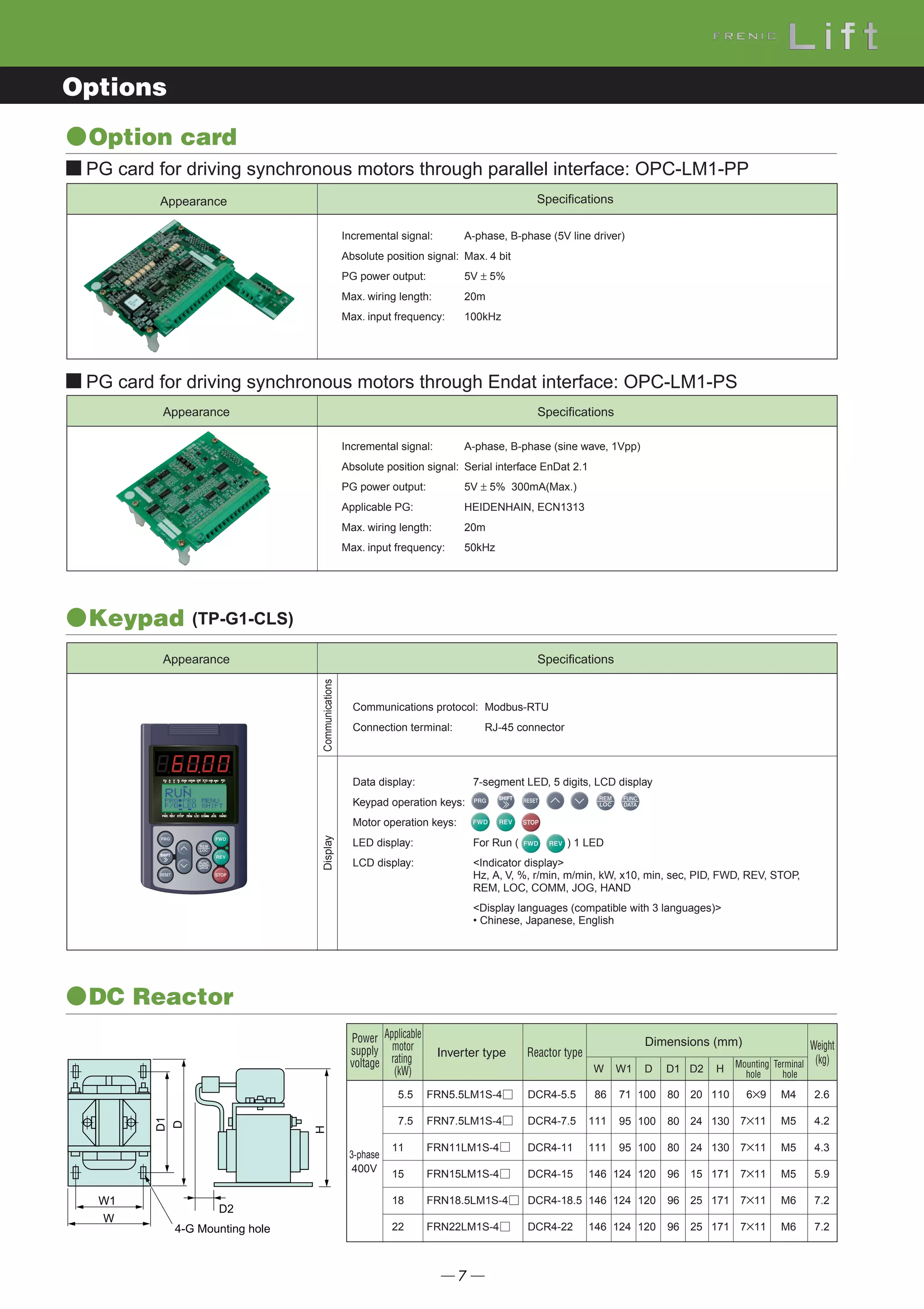 Catalog Biến tần Frenic Lift Fuji