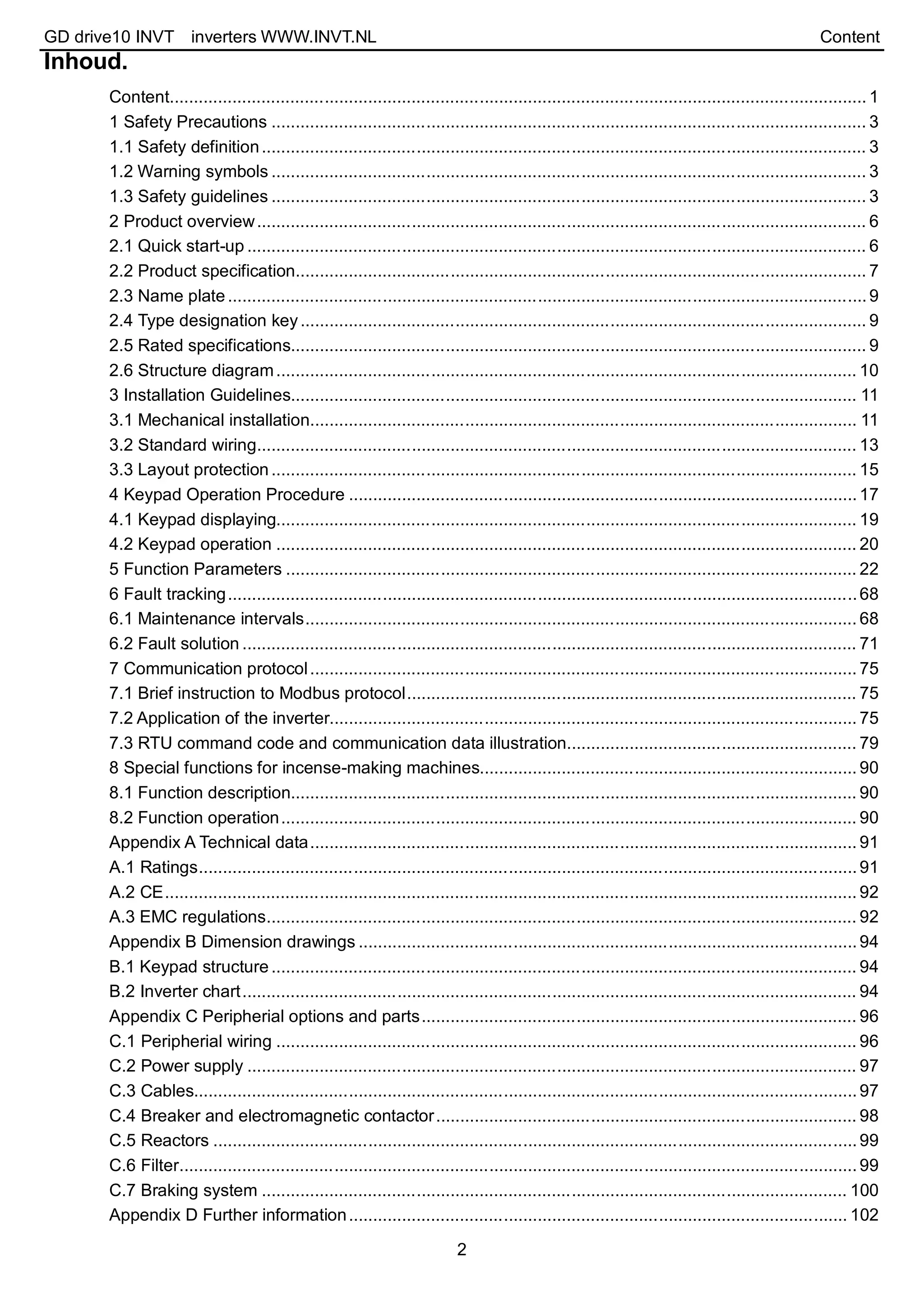 Catalog Biến tần INVT GD10 First Aid Injuries