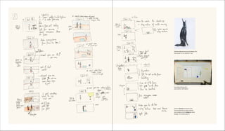 Painted cardboard accessory for filming, 2016
2016 ,‫קרטון‬ ‫על‬ ‫ציור‬ ,‫לצילומים‬ ‫אביזר‬
Tests before filming, 2016
2016 ,‫צילומים‬ ‫לפני‬ ‫ניסיונות‬
Study for Genesis storyboard, 2016,
ink and watercolor on paper, 29.9x42
2016 ,‫בתמונות‬ ‫תרחיש‬ ‫לבראשית‬ ‫מתווה‬
29.9x42 ,‫נייר‬ ‫על‬ ‫מים‬ ‫וצבעי‬ ‫דיו‬
 