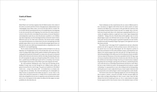 10 11
Michel Platnic’s new work draws inspiration from the biblical narrative of the creation of
the world, as recounted in the Book of Genesis. Through pictorial, sculptural, theatrical and
cinematographic means, Platnic creates a sort of one-man-show where he “recreates” the
act of creation. But the artist interprets this story in two parallel directions: from beginning
to end, and conversely from end to beginning. One screen shows the creation narrative as
we know it, whereas the other screen displays the same narrative, yet inversed. Dependence
and interdependence splice the two stories that take place in parallel on a sort of Möbius
strip with no beginning or end. The chronological narrative recounts the creation of nature
followed by man’s use of it, which ends in destruction. The inversed narrative seemingly
savesnaturefromdestruction,yetasitdrawsnearertoitsend(i.e.thebeginning),theworld
gradually empties. Before us are two video screens that tell seemingly opposite stories, yet
both end in the same tone, which may be interpreted either as a despondent end or as the
possibility for a new, hopeful beginning.
The two narrative inversions that Platnic proposes are linear yet looped so as to erase any
beginning or end. The beginning of one story is the end of the other, and vice versa. The act of
creation according to Platnic begins with the expulsion of darkness and the appearance of the
creating god (portrayed by the artist himself) in an empty room, whose panes are all painted
sky blue, with no distinction drawn between wall, floor and ceiling. Thereupon the god creates
his world and populates the empty space through the painting of flora and fauna. The artist
draws a parallel between the biblical god’s speech and the act of painting: God of Genesis
creates through the Verb, by speech, whereas Platnic’s god creates using paint and a brush.
The visual mechanism underlying the work is based upon the shortening and the
distillation of matter, space and time, through the use of different media, symbols and
gestures borrowed from the world of magic. The grand and wonderful acts of the biblical
creation story – as large as the universe itself – are translated here to an intimate scale,
to images both near and familiar: The world is the familial space, the celestial globes are
lamps, the flora are represented by house plants, the fauna by a cat and a bird; it is the
creation of the world and its destruction in a nutshell. The two inversed narratives stand
side by side as though they were two texts on a page that recount and interpret one another,
and vice versa: One expands, the other reduces; one affirms, the other negates; one opens
possibilities, the other shuts them out.
Visual combinations are thus created between the two screens at different points in
time. Associations are triggered, which deviate from the creation narrative yet remain
anchored in the biblical story, in the presence of the god-within-the-world and of the
transcendental movement between heavens and earth. For example, when on the left-
hand screen the god stands alone in the celestial space, preparing himself for the act of
creation, the lugubrious darkness on right-hand screen reveals a figure sleeping beside
a kindled fire – hinting at the story of Jacob’s dream and his epiphany. Later, we see the
identical figures of god on the left-hand screen and man on the right – both portrayed
by the artist. And since the films progress in geometrical opposition, the same situation
naturally inverts itself: Eventually, the figure of god appears on the right-hand screen and
that of man on the left.
The creation of man “in the image of God” is translated by the artist into a self-portrait
painted on the wall. As opposed to the flora and fauna, however, which had been set on
the “ground”, man is set in the space delineating the “sky”. He is depicted in a position of
observation and dominion over the world and all that it contains, as if he himself were God.
Indeed, as the narratives progress, these roles will switch: the “real” figure becomes man,
whereasthepaintedfigureonthewallbecomesGod.Fromthatpointonwards,manshallbe
on his own, deprived of the presence of God, alone responsible for his fate. The vague image
of God, airy and spiritual, shall exist from here onwards in the realm of the skies, observing
the world but never intervening in its doings. Once the act of creation has been completed,
the god leaves the scene through an opening in the wall. This door, created by the god in the
room/world, also serves as a dramaturgical element that the artist/director/creator adds to
the story in order to further the narrative. The opening leads into the unknown, a parallel
world perhaps. It is represented here in warm colors tending towards red, hinting perhaps
that the god’s power to create is replaced by the power of man’s impulse. Indeed man shall
soon step into the room/world and begin to make his mark, figuratively as well as literally.
The inverted version, from end to beginning, beguiles the viewer into believing at first
that its narrative is “positive”, constructive and orderly: The dark room grows lighter, the
figure awakes and begins putting things into order, it rescues a lamp, a plant and other
elements from the fire, the plants grow leaves, etc. Yet at a certain moment, the mistake
becomes apparent and the viewer becomes witness to the methodical erasure of all that
Crack of Dawn
Ilan Wizgan
 