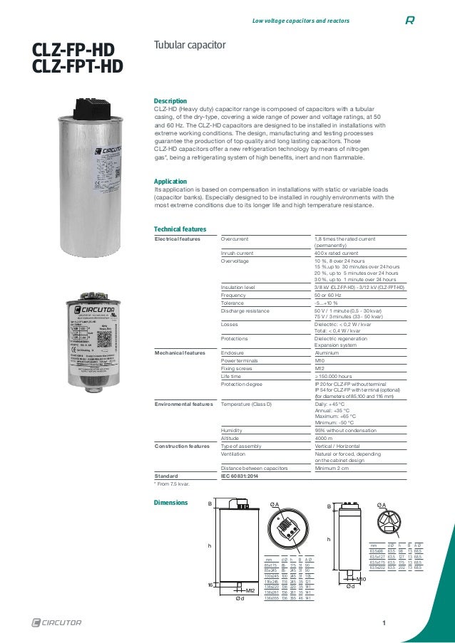 Catalog Tụ Bu Circutor Dong Clz Fp Hd