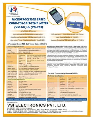 Catalog-Microprocessor Conductivity-TDS-Salt-Temperature Meters