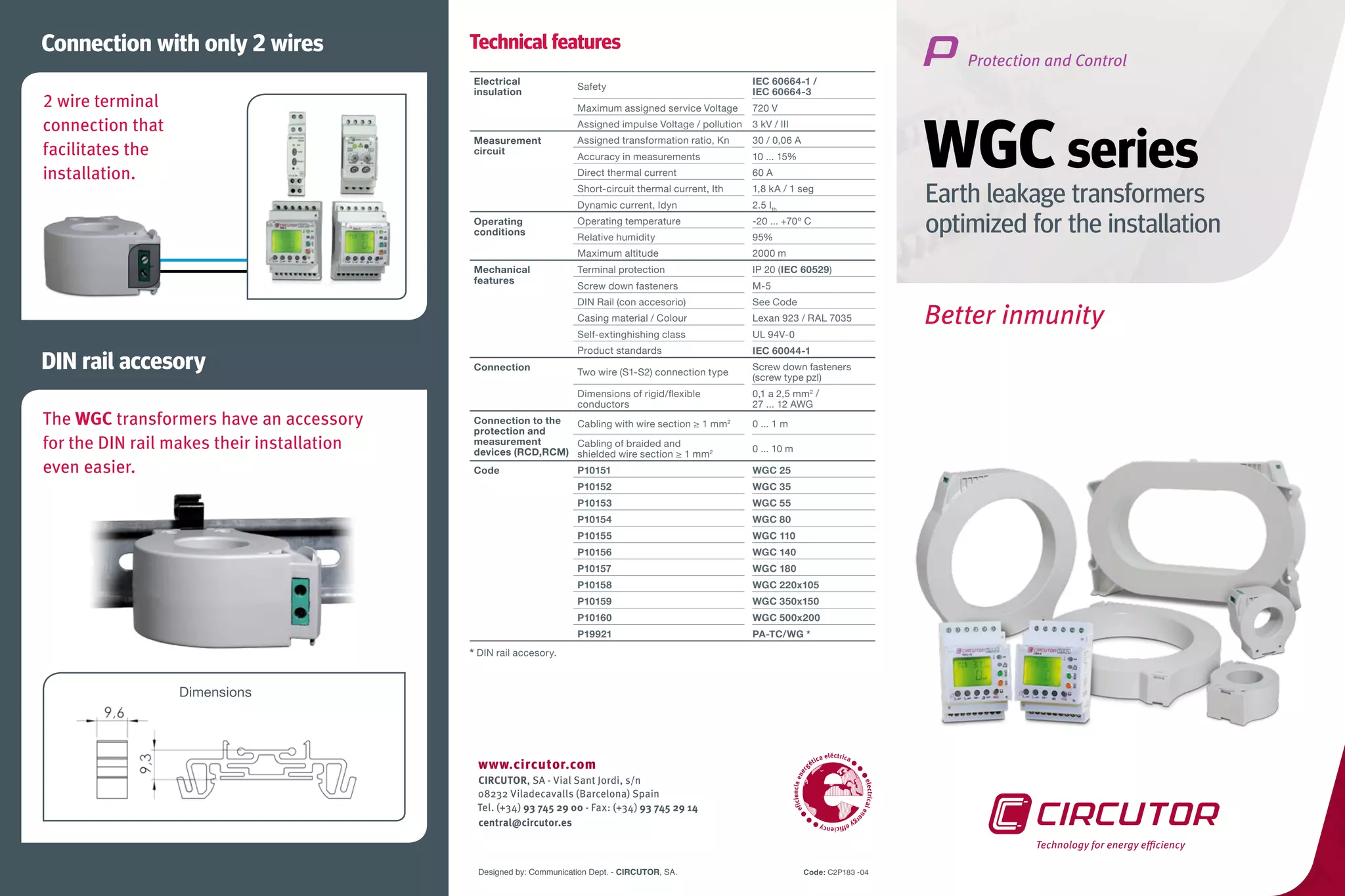 Catalog ZCT Circutor dòng WGC PPT