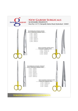 Garish Surgicals Catalog 1 