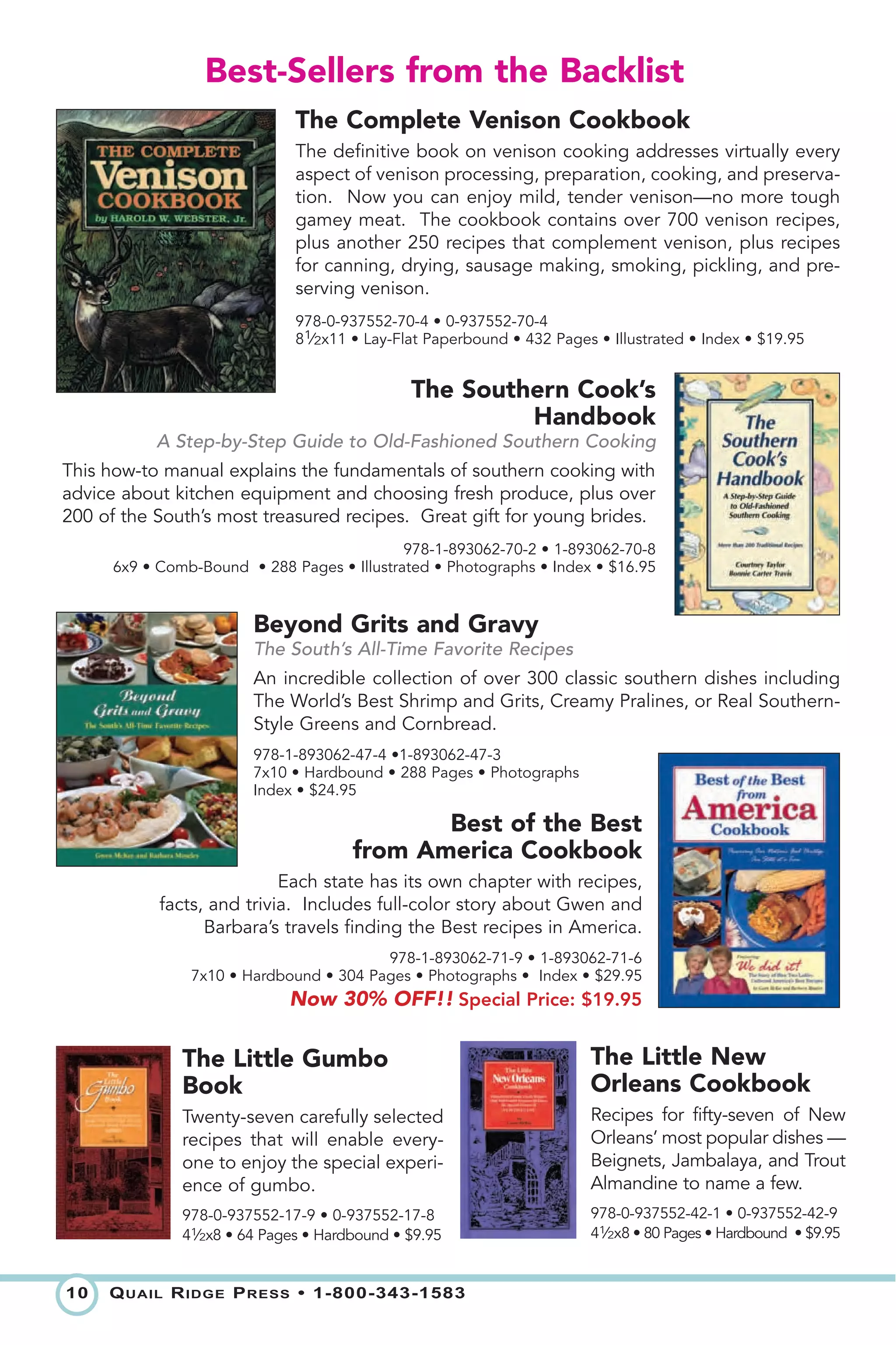 Quail Ridge Press Catalog 2008 PDF Desserts and Baking Food & Drink