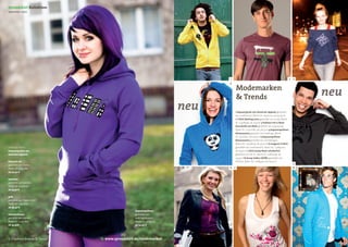 Spreadshirt Kollektion
Sommer 2011




                                                                        1                                                            2   3
                                                                        4

                                                                                Modemarken
                                                                                & Trends                                                     neu
                                                                  neu           1 Kapuzenjacke von American Apparel gestaltet
                                                                                von rockitshirts, Motiv ID: 13570722, ab 45,90 €
                                                                                2 T-Shirt Barking Irons gestaltet von toney, Motiv
                                                                                ID: 12428938, ab 37,50 € 3 Pullover mit U-Boot-
                                                                                Ausschnitt von Bella gestaltet von psycoroad,
                                                                                Motiv ID: 12202082, ab 36,50 € 4 Kapuzenpullover
                                                                                klimaneutral gestaltet von badbugs, Motiv
                                                                                ID: 13720631, ab 47,50 € 5 Kapuzenpullover
                                                                                klimaneutral gestaltet von shirtdesigns,
                                                                                Motiv ID: 13573609, ab 45,02 € 6 Langarm-V-Shirt
vorherige Seiten:                                                               gestaltet von maholoshirt, Motiv ID: 13289200,
Kapuzenjacken von                                                               ab 29,40 € 7 Shirt Scoop Neck schulterfrei
American Apparel                                                                gestaltet von M.I.A., Motiv ID: 10827239, ab
                                                                                29,90 € 8 Jersey-Sakko GEORG gestaltet von
klassisch rot                                                                   EDDArt, Motiv ID: 12683410, ab 70,90 €
                                                                                                                                         5
gestaltet von namo
Motiv ID: 13550881                                                      6   7                                                            8
ab 50,40 €

lapisblau
gestaltet von katelein
Motiv ID: 13596246
ab 47,90 €

gelb
gestaltet von Style-o-Mat
Motiv ID: 13422854
ab 48,40 €
                                             Kapuzenpullover
maronenbraun                                 gestaltet von
gestaltet von chirkle                        walkingdesaster
Motiv ID: 12380889                           Motiv ID: 13234573
ab 45,40€                                    ab 54,90 €




6 | Fashion Brands & Trends   www.spreadshirt.de/modemarken
 