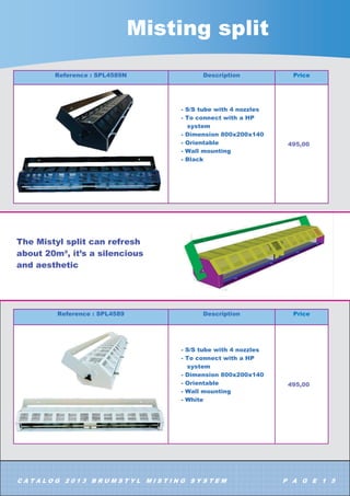 .,7
+3 SXPS  OPLQ  VROHQRLG YDOYH  ZDV  WLPHU LQ VHF
 66 QR]]OHV PP  DQWL GURS  ILWWLQJV IRU QR]]OHV
 7HH  HOERZ  HQG SOXJ P +3 WXELQJ  ILOWHU 
Ǎ FDUWULGJH KRVH P GLVFKDUJH KRVH  WXELQJ FODPSV
 WXELQJ FXWWHU

 QR]]OHV
0LVWO NLW
LQ ·· 