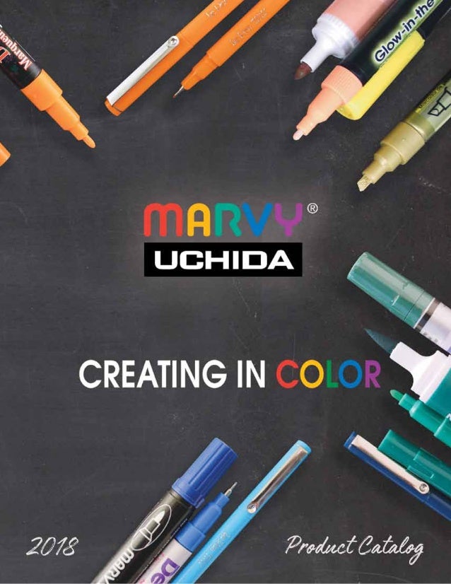 Marvy Uchida DecoColor Paint Markers Set 6 Pens Bold Tip Point Hot Colors 300-6C