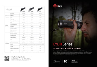 Catalog 2022 | Infiray | Optics Trade | PDF
