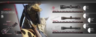 RETICLES DESIGNED
FOR HUNTING
CAPPED TURRETS
MULTI-COATED OPTICS
INCLUDES:
STARTER RINGS
SCOPE COVER
MAXIMUM CALIBER
NE
MAGNIFICATION
X OBJECTIVE LENS
MAGNIFICATION
X OBJECTIVE LENS
MAGNIFICATION
X OBJECTIVE LENS
3-12 x 56 mm
3-9 x 40 mm
3-9 x 40 mm
TUBE
DIAMETER
TUBE
DIAMETER
TUBE
DIAMETER
30 mm
25,4 mm
25,4 mm
EYE
RELIEF
EYE
RELIEF
EYE
RELIEF
109 - 96,5 mm
101 - 94 mm
101 - 94 mm
FIELD OF VIEW
@100 M
FIELD OF VIEW
@100 M
FIELD OF VIEW
@100 M
11,8 - 2,9 m
11,8 - 4,1 m
11,8 - 4,1 m
PARALLAX
SETTING
PARALLAX
SETTING
PARALLAX
SETTING
18 m - ∞
91 m
91 m
ADJUSTMENT
VALUE
ADJUSTMENT
VALUE
ADJUSTMENT
VALUE
1/4 moa
1/4 moa
1/4 moa
WIND/ELEV.
ADJUSTMENT
WIND/ELEV.
ADJUSTMENT
WIND/ELEV.
ADJUSTMENT
60 moa / 60 moa
70 moa / 70 moa
70 moa / 70 moa
DIMENSIONS
DIMENSIONS
DIMENSIONS
323 x 65 mm
311,4 x 47,5 mm
311,4 x 47,5 mm
WEIGHT
WEIGHT
WEIGHT
708,7 g
402,5 g
402,5 g
BATTERY
BATTERY
BATTERY
CR2032
CORE HX 3-12X56
CORE HX 3-9X40
CORE HX 3-9X40
RETICLE: HUNTER DOT
MOA
2ND FOCAL PLANE
COLOR:
MODEL: SM13080HDR
RETICLE:VENISONHUNTER
MOA
2NDFOCALPLANE
COLOR:
MODEL:SM13068VHR
RETICLE:VENISON
HUNTER350LEGEND
MOA
2NDFOCALPLANE
COLOR:
MODEL:SM13068VHR-350L
RETICLE: VENISON
HUNTER 450 BUSHMASTER
MOA
2ND FOCAL PLANE
COLOR:
MODEL: SM13068VHR-450BM
RETICLE: HUNTER BALLISTIC
MOA
2ND FOCAL PLANE
COLOR:
MODEL: SM13068HBR
Designed by hunters for hunters, Core HX
riflescopes combine razor-sharp clarity, precise
tracking and illuminated reticles to enhance
accuracy and leverage success at the moment of
truth.
22 23
 