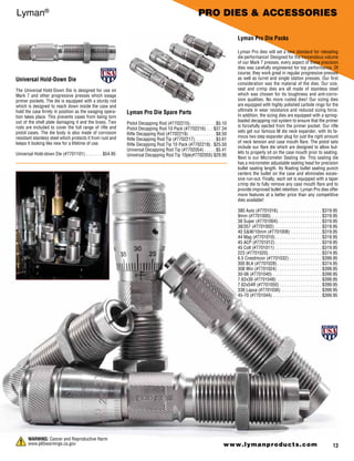 Catalog 2023 | Lyman | Optics Trade | PDF