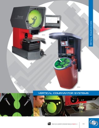 Vertical Comparator Systems
VB400
VF600
463
Check out our website for interactive features at starrett.com
O
ptical
C
omparators
 