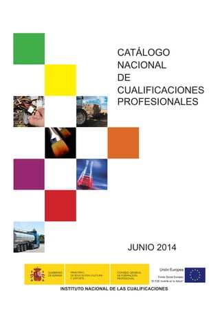 JUNIO 2014
INSTITUTO NACIONAL DE LAS CUALIFICACIONES
CATÁLOGO
NACIONAL
DE
CUALIFICACIONES
PROFESIONALES
 