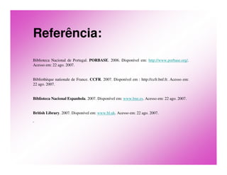 Catalogação Cooperativa (parte 2 - atualidade)