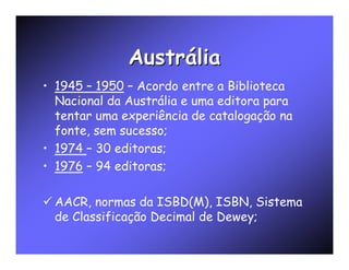 Catalogação da Publicação