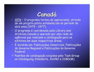 Catalogação da Publicação