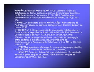 Catalogação da Publicação