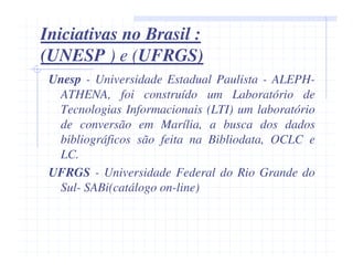 Catalogação Retrospectiva