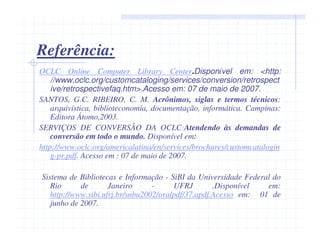 Catalogação Retrospectiva