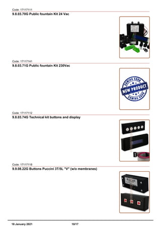 Control units catalog