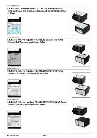 Control units catalog