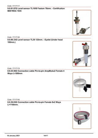 Control units catalog