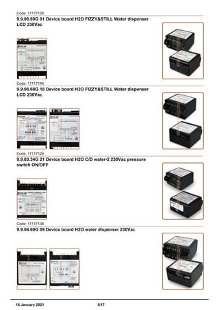 Control units catalog