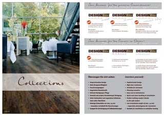 Ihre Auswahl für den privaten Einsatzbereich!
                                        Your selection for private application!


                            NEW   Neue Dekorauswahl!
                                                             NEW     Neue Dekorauswahl!
                                                                                                      NEW    Neue Kollektion!
                            12 traumhafte Holzoptiken,         6 authentische Steinoptiken.            8 traumhafte Holzoptiken mit
                            im Format 18 cm x 120 cm.                                                  exklusiver Round-Edge-Fuge.

                            New designs!                       New designs!                            New collection!
                            12 gorgeous wooden decors,         6 most authentic tile designs.          8 gorgeous wooden decors provided with
                            in size 18 x 120cm.                                                        the exclusive round-edge-technology.




                             Ihre Auswahl für den Einsatz im Objekt!
                                     Your selection for commercial application!


                            NEW
                                  Neue Dekorauswahl!           12 authentische Steinoptiken,           14 Holzoptiken für den Einsatz im hoch
                            16 traumhafte Holzoptiken.         im Format 45 cm x 90 cm.                beanspruchten Objektbereich, teilweise
                                                                                                       mit der ORIGINAL-TOUCH-Oberfläche.

                            New designs!                       12 most authentic tile designs,         14 wooden designs destined for high
                            16 gorgeous wooden decors.         in size 45 x 90 cm.                     commercial application, partly equipped
                                                                                                       with the ORIGINAL-TOUCH-surface.




              Collections
                            Überzeugen Sie sich selbst:                                Convince yourself:

                            • Anspruchsvolles Design                                   • Sophisticated design
                            • Hohe Strapazierfähigkeit                                 • High wear resistance
                            • Feuchtraumgeeignet                                       • Suitable for wetrooms
                            • Angenehme Raumakustik                                    • Pleasing acoustics
                            • Einfache Reinigung & Pflege                              • Easy care & maintenance
                            • Schnelle und saubere Verarbeitung & Verlegung            • Quick and clean handling & installation
                            • Hoher Gehkomfort und angenehme Fußwärme                  • Perfect walking comfort thanks
                               dank softer Oberfläche                                     to the soft surface
                            • Niedrige Einbauhöhe von max. 2,5 mm                      • Low installation height of max. 2,5 mm
                               – besonders vorteilhaft für Renovierungen                  – especially advantageous for renovation
                            • Geeignet für die Verlegung auf Fußbodenheizungen         • Suitable for installation on underfloor heating
Century Oak
 