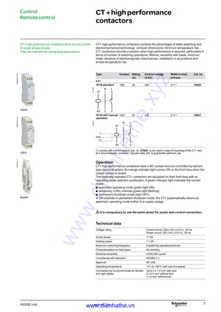 Cataloge schneider contactor ct | PDF