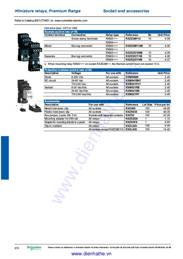 Cataloge schneider relay controllers
