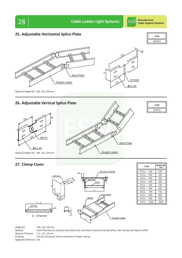 CABLE TRAY & LADDER CATALOG ESSA™