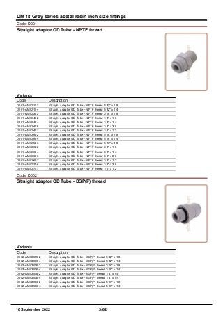 Fittings - DM fit quick fit catalog | PDF