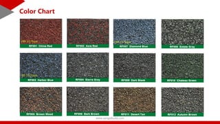 Rapid Ridge Roofing Color Match Chart.pdf Catalog For Asphalt Roofing Shingle | PDF