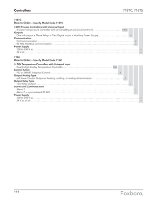 Foxboro Measurement and Control Instruments
