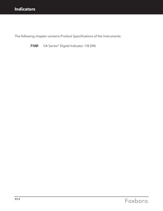 Foxboro Measurement and Control Instruments