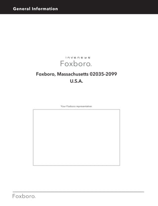 Foxboro Measurement and Control Instruments