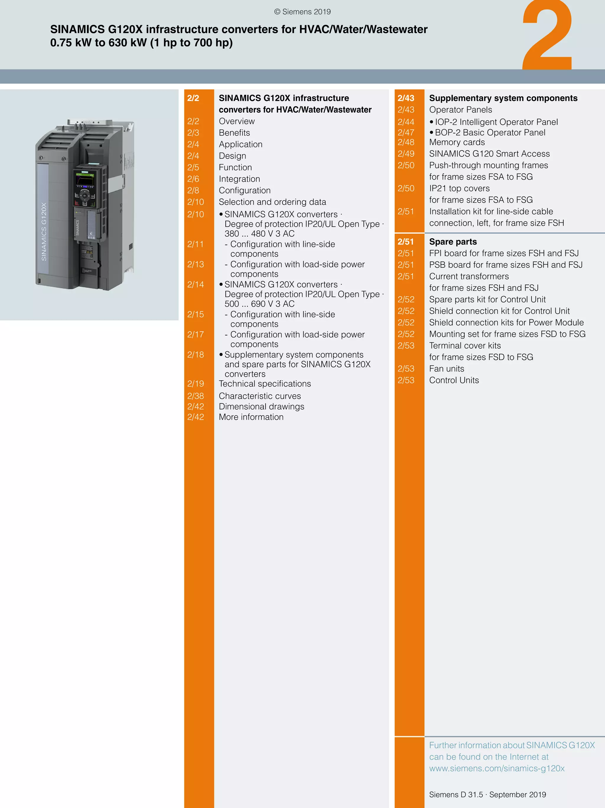 T i Catalog Bi n T n Siemens Sinamic G120X PDF