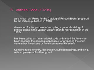 Introduction to Cataloging and Classification | PPT