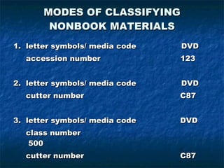 Cataloging of nonbook materials edited | PPT