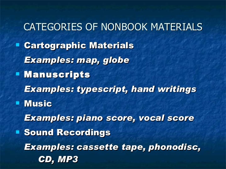 Cataloging of nonbook materials edited