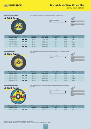 Catalog klingspor 2013 pret lista
