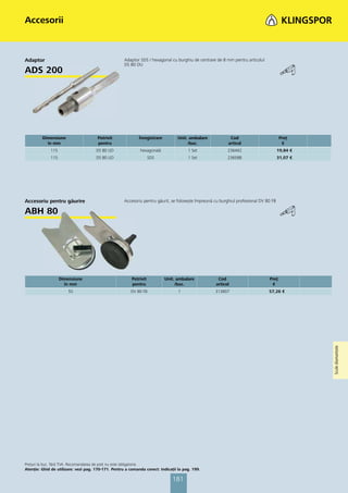 Catalog klingspor 2013 pret lista