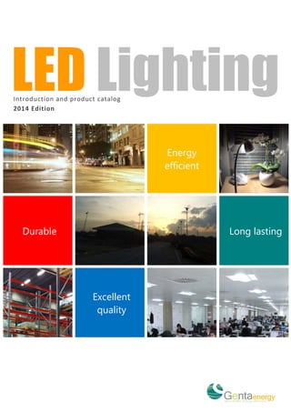LED Lighting
Introduction and product catalog
2014 Edition

Energy
efficient

Durable

Long lasting

Excellent
quality

 