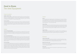 Good to Know.
The ideal Equipment.
Scopes and eyepieces
Straight or angled viewing
Whether you choose a straight- or angled-viewing option depends entirely on your particular needs and
preferences. The angled-viewing option is frequently chosen for wildlife observation and birdwatching,
as it allows a more relaxed viewing stance. In contrast, the straight-viewing option is easier to handle due
to its similarity to the combination of a camera and telephoto lens.
Front-lens diameter
The Leica APO-Televid 82 is impressive in more ways than one: thanks to its large front-lens diameter
and first-class optical design, it gathers a great deal of light. This means shorter shutter speeds and,
consequently, shake-free exposures. The entire system is precisely optimised for use with Leica compact
cameras, ensuring that you will be delighted by the natural colour rendition and extreme contrast of
your images.
Adapters
Leica X1/X2 Digiscoping-Adapter
The Leica X1/X2 Digiscoping-Adapter offers you the best option for a complete system that is perfectly
engineered and simple to use. The adapter is screwed into the thread on the front of the camera lens.
This “unit” is then mounted onto the eyepiece of the spotting scope. No further adjustment of the camera
is required.
Leica Universal-Digital-Adapter 3
We recommend using the Universal-Digital-Adapter 3 with the V-Lux 40. It can, however, also be used for
mounting almost any Leica digital compact camera, as well as suitable models from other manufacturers.
It’s very easy to find out if your camera is suitable for digiscoping. Just hold up your camera to the eyepiece
and see if it shows a frame-filling image. As a rule, the majority of compact cameras with an optical zoom
range of 3x to a maximum of 4x will be suitable. Frame-filling images are often no longer possible with
larger zoom ranges.
Leica Photo-Adapter
The new Leica Photo-Adapter allows all common brands of film and digital SLR cameras to be mounted
on Leica’s APO-Televid 82 and APO-Televid 65 spotting scopes. Offering quick and simple set-up, the
eyepiece of the spotting scope is simply removed and replaced with the adapter. Cameras can then be
connected by means of a readily available T2 adapter. This opens up brand-new realms of telephoto
photography for SLR users. The 800 mm focal length makes it possible to capture subjects even at extreme
distances in impressive, format-filling and pin-sharp images. This adapter allows not only the mounting
of DSLR cameras, but also many 35 mm film cameras.
Cameras
General
The most suitable cameras for digiscoping offer manual setting options. This means, for example,
that the integrated flash and autofocus system can be deactivated. Image composition and precise
focusing will be easier if you use a camera with a large, high-contrast display with Live View. We
also recommend a model with a fast self-timer to avoid camera shake caused when pressing the
shutter release button – or the use of a remote release.
Camera settings
Switch off the automatic flash function before taking your first pictures. All other camera functions
should remain in automatic mode. Now focus on your subject with the focusing wheel of the spotting
scope. You can also manually set the ISO value (sensitivity) to ASA for noise-free images. In most
cases, manual setting of the white balance to “daylight” will produce the most consistent re­
sults.
Eyepiece settings
Initially, you should set a low magnification factor on the eyepiece. Even at 25 x magnification, your
digiscoping system will be transformed into a super-telephoto lens. Increasing the magnification
factor makes the system more sensitive to potential focusing errors and camera shake.
Accessories
Tripods and tripod heads
A sturdy tripod and a good tripod head are essential for ensuring shake-free exposures. The best
solution is a lightweight tripod with maximum stability, such as the Leica Trica 1, which is fitted
with a versatile tripod head and an outstanding friction braking mechanism.
Batteries and memory cards
With the LCD screen switched on, digital camera batteries very often need recharging after one
or two hours of use. A fully charged backup battery and an extra memory card should always be  
a part of your digiscoping equipment.
Balance Plate
The rigid aluminium balance plate from Leica optimises the weight distribution of the spotting
scope when used on a tripod.
3938
 