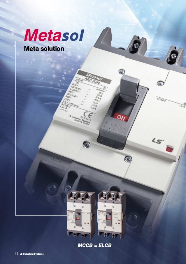 LS Metasol ABS 32c 2p 20a 240//460v Circuit Breaker NEW