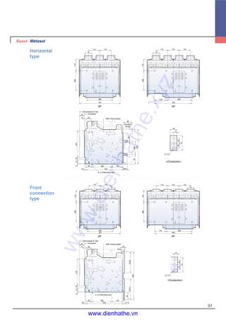 91
Disconnected & Test
Connected
ARC Chute surface
3- 13
4- 13 Mounting hole
115 115
75
260
412
200115
115 115 115
75
260115
375
200115
15
2525
75
50
15 55
13.5
25
212.5212.5
483
78
11.5
115200
37510
60
64118270
3- 13
Disconnected & Test
Connected
ARC Chute surface
6- 13 Mounting hole
(Insulation
barrier)
75
115 115
260
412
200115
115 115 115
75
260115
375
200115
34
15
2525
75
50
15 55
90
20
13397
350
38.5375
11520060
10
64118270
Front
connection
type
Horizontal
type
<Conductor>
3P 4P
<Conductor>
4P3P
www.dienhathe.xyz
www.dienhathe.vn
 