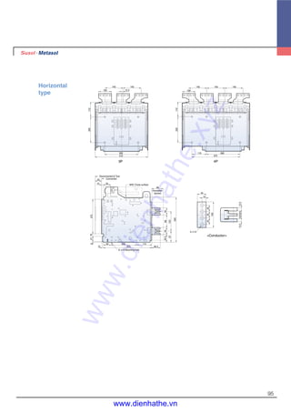 95
4- 13
Disconnected & Test
Connected
ARC Chute surface
6- 13 Mounting hole
(Insulation
barrier)
100
140 140
12.5
260
412
200115
140 140 140
100
260115
375
200115
50
5515
90
55559859.5
87153
350
66.5
115
375
20060
10
64118270
34
15
252525
100
10101012.512.5
Horizontal
type
3P 4P
<Conductor>
www.dienhathe.xyz
www.dienhathe.vn
 