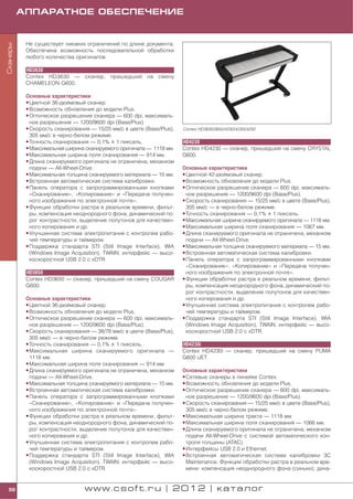 АППАРАТНОЕ ОБЕСПЕЧЕНИЕ


           Не существует никаких ограничений по длине документа.
Сканеры




           Обеспечена возможность последовательной обработки
           любого количества оригиналов.

           HD3630
           Contex HD3630 — сканер, пришедший на смену
           CHAMELEON G600.

           Основные характеристики
           • Цветной 36 дюймовый сканер.
           • Возможность обновления до модели Plus.
           • Оптическое разрешение сканера — 600 dpi, максималь
             ное разрешение — 1200/9600 dpi (Base/Plus).
           • Скорость сканирования — 15/25 мм/с в цвете (Base/Plus),   Contex HD3630/3650/4230/4230i/4250
             305 мм/с в черно белом режиме.
           • Точность сканирования — 0,1% ± 1 пиксель.                 HD4230
           • Максимальная ширина сканируемого оригинала — 1118 мм.     Contex HD4230 — сканер, пришедший на смену CRYSTAL
           • Максимальная ширина поля сканирования — 914 мм.           G600.
           • Длина сканируемого оригинала не ограничена, механизм
             подачи — All Wheel Drive.                                 Основные характеристики
           • Максимальная толщина сканируемого материала — 15 мм.      • Цветной 42 дюймовый сканер.
           • Встроенная автоматическая система калибровки.             • Возможность обновления до модели Plus.
           • Панель оператора с запрограммированными кнопками          • Оптическое разрешение сканера — 600 dpi; максималь
             «Сканирование», «Копирование» и «Передача получен           ное разрешение — 1200/9600 dpi (Base/Plus).
             ного изображения по электронной почте».                   • Скорость сканирования — 15/25 мм/с в цвете (Base/Plus),
           • Функции обработки растра в реальном времени, фильт          305 мм/с — в черно белом режиме.
             ры, компенсация неоднородного фона, динамический по       • Точность сканирования — 0,1% ± 1 пиксель.
             рог контрастности, выделение полутонов для качествен      • Максимальная ширина сканируемого оригинала — 1118 мм.
             ного копирования и др.                                    • Максимальная ширина поля сканирования — 1067 мм.
           • Улучшенная система электропитания с контролем рабо        • Длина сканируемого оригинала не ограничена, механизм
             чей температуры и таймером.                                 подачи — All Wheel Drive.
           • Поддержка стандарта STI (Still Image Interface), WIA      • Максимальная толщина сканируемого материала — 15 мм.
             (Windows Image Acquisition), TWAIN; интерфейс — высо      • Встроенная автоматическая система калибровки.
             коскоростной USB 2.0 с xDTR.                              • Панель оператора с запрограммированными кнопками
                                                                         «Сканирование», «Копирование» и «Передача получен
           HD3650                                                        ного изображения по электронной почте».
           Contex HD3650 — сканер, пришедший на смену COUGAR           • Функции обработки растра в реальном времени, фильт
           G600.                                                         ры, компенсация неоднородного фона, динамический по
                                                                         рог контрастности, выделение полутонов для качествен
           Основные характеристики                                       ного копирования и др.
           • Цветной 36 дюймовый сканер.                               • Улучшенная система электропитания с контролем рабо
           • Возможность обновления до модели Plus.                      чей температуры и таймером.
           • Оптическое разрешение сканера — 600 dpi, максималь        • Поддержка стандарта STI (Still Image Interface), WIA
             ное разрешение — 1200/9600 dpi (Base/Plus).                 (Windows Image Acquisition), TWAIN; интерфейс — высо
           • Скорость сканирования — 38/76 мм/с в цвете (Base/Plus),     коскоростной USB 2.0 с xDTR.
             305 мм/с — в черно белом режиме.
           • Точность сканирования — 0,1% ± 1 пиксель.                 HD4230i
           • Максимальная ширина сканируемого оригинала —              Contex HD4230i — сканер, пришедший на смену PUMA
             1118 мм.                                                  G600 iJET.
           • Максимальная ширина поля сканирования — 914 мм.
           • Длина сканируемого оригинала не ограничена, механизм      Основные характеристики
             подачи — All Wheel Drive.                                 • Сетевые сканеры в линейке Contex.
           • Максимальная толщина сканируемого материала — 15 мм.      • Возможность обновления до модели Plus.
           • Встроенная автоматическая система калибровки.             • Оптическое разрешение сканера — 600 dpi, максималь
           • Панель оператора с запрограммированными кнопками            ное разрешение — 1200/9600 dpi (Base/Plus).
             «Сканирование», «Копирование» и «Передача получен         • Скорость сканирования — 15/25 мм/с в цвете (Base/Plus),
             ного изображения по электронной почте».                     305 мм/с в черно белом режиме.
           • Функции обработки растра в реальном времени, фильт        • Максимальная ширина тракта — 1118 мм.
             ры, компенсация неоднородного фона, динамический по       • Максимальная ширина поля сканирования — 1066 мм.
             рог контрастности, выделение полутонов для качествен      • Длина сканируемого оригинала не ограничена, механизм
             ного копирования и др.                                      подачи All Wheel Drive с системой автоматического кон
           • Улучшенная система электропитания с контролем рабо          троля толщины (ATAC).
             чей температуры и таймером.                               • Интерфейсы USB 2.0 и Ethernet.
           • Поддержка стандарта STI (Still Image Interface), WIA      • Встроенная автоматическая система калибровки 3C
             (Windows Image Acquisition), TWAIN; интерфейс — высо        Maintenance. Функции обработки растра в реальном вре
             коскоростной USB 2.0 с xDTR.                                мени: компенсация неоднородного фона (синьки); дина


 88                              www.csoft.ru | 2012 | каталог
 