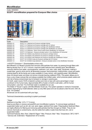 Residential Microfiltration Ultrafiltration Water catalog | PDF ...